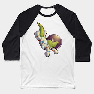 Space Dinosaur - Triceratops Baseball T-Shirt